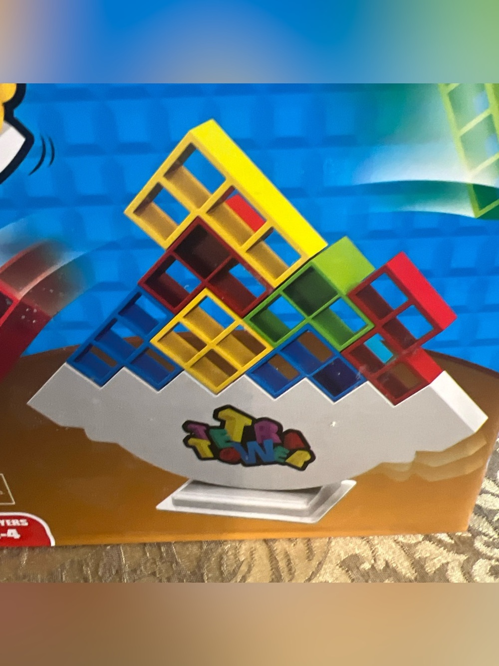 Tetra Tower Stacking Game, Fun Balance Building Blocks Board - Picture 4 of 7